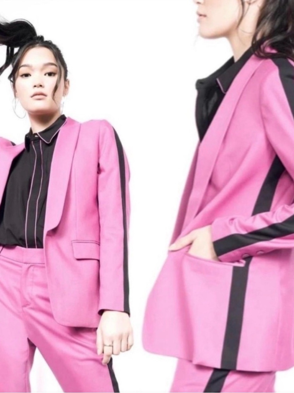 Wildfang "The Empower" Colorblock Tuxedo Blazer - NWT LRG